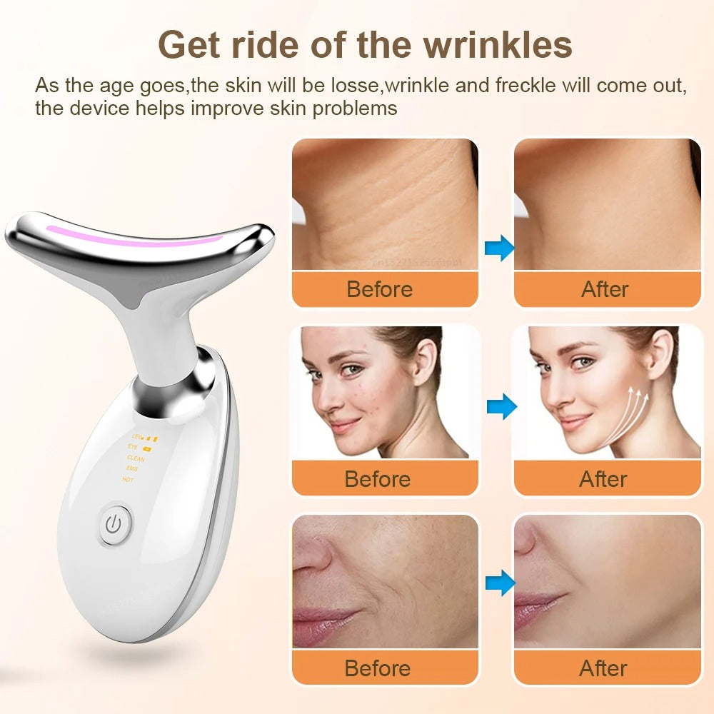 NuovaCell® Anti-Aging Facial Lifting Device with EMS, Vibration & Heat Therapy