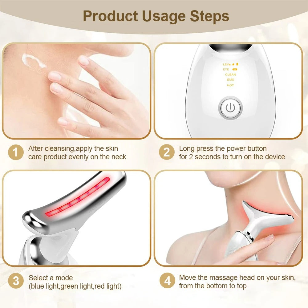 NuovaCell® Anti-Aging Facial Lifting Device with EMS, Vibration & Heat Therapy