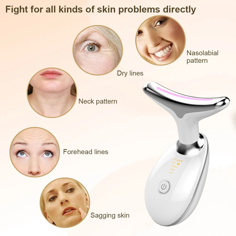 NuovaCell® Anti-Aging Facial Lifting Device with EMS, Vibration & Heat Therapy
